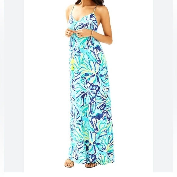 Lilly Pulitzer Philomena Strappy Maxi Dress Size XS - Picture 3 of 12